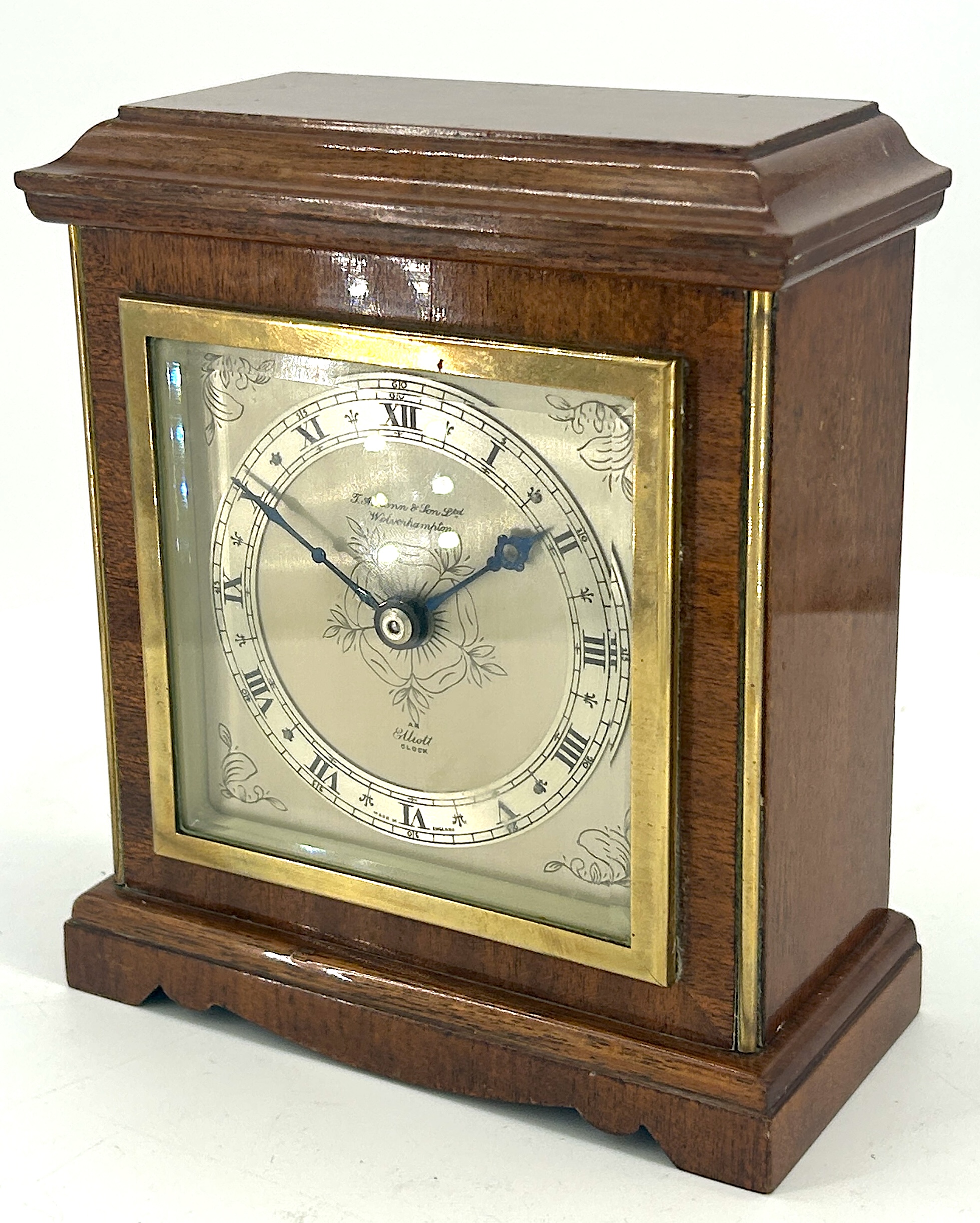 Elliot Mahogany Case Mantel Clock Antique mantlle clocks Antique Clocks 5